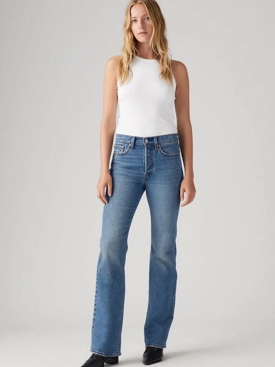 Джинсы LEVI'S Boot cut 'WEDGIE BOOT' синего цвета — фото 4
