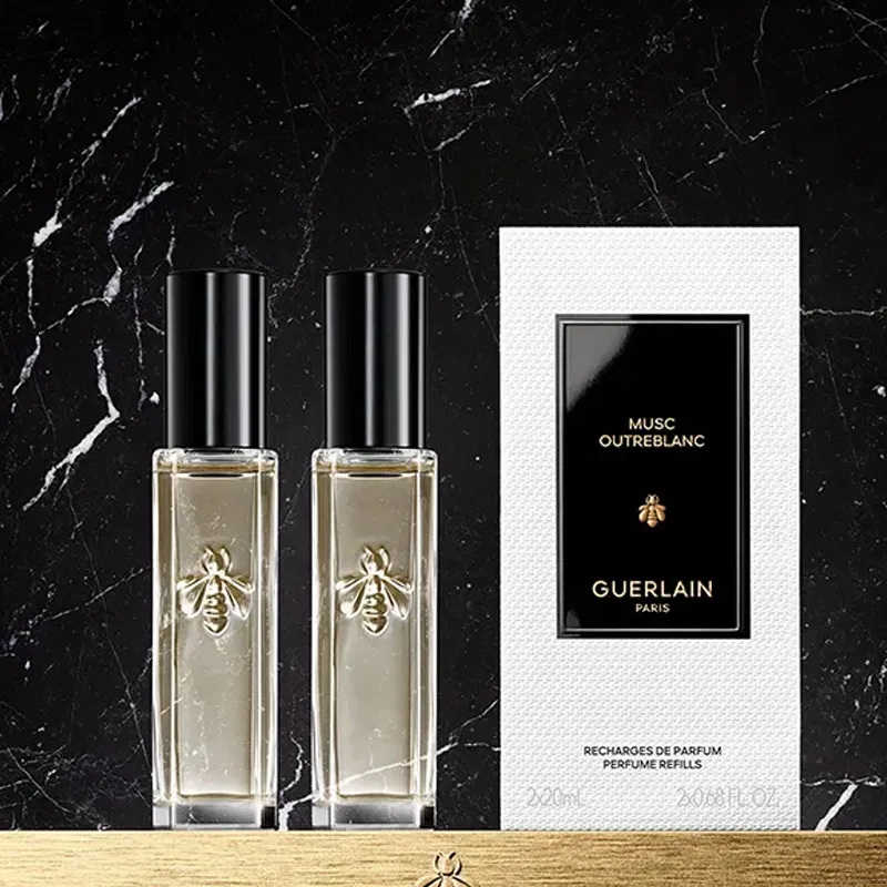 Набор пробников духов Guerlain Mystic White Musk, 20 мл × 2, Rose Milk, Woody, Guerlain, Белый мускус — фото 2