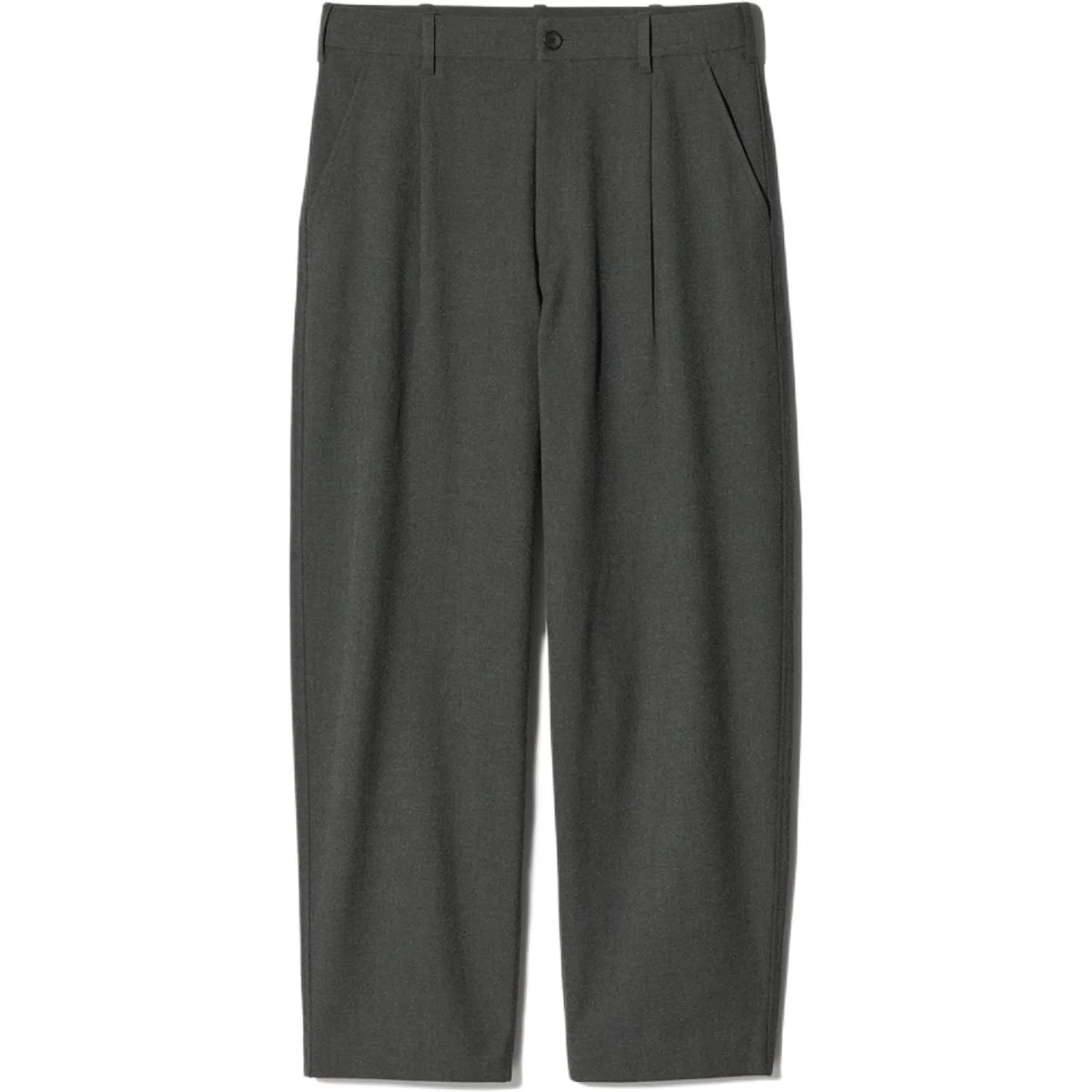 Мужские брюки повседневные прямого кроя Dark Gray UNIQLO