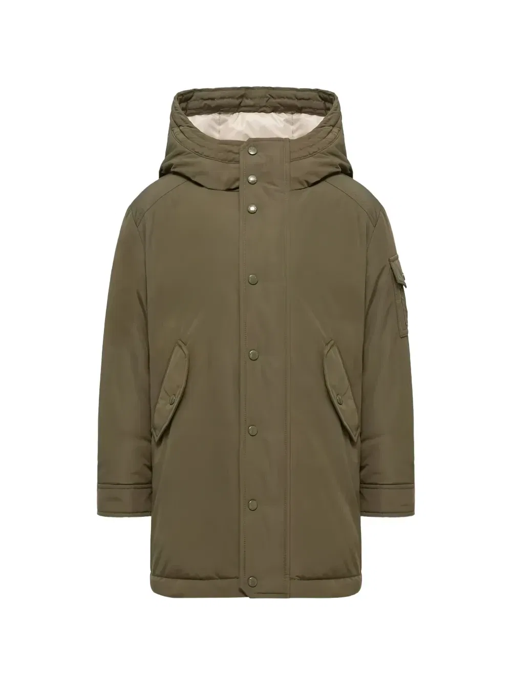 Пальто Nahan с капюшоном Moncler Enfant, зеленый