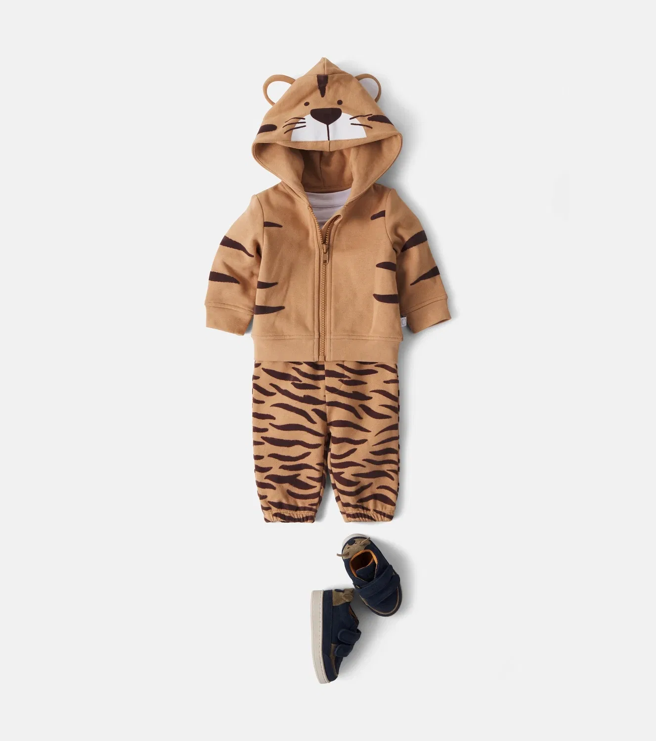 Худи на молнии с капюшоном Stella Mccartney Kids, коричневый — фото 2