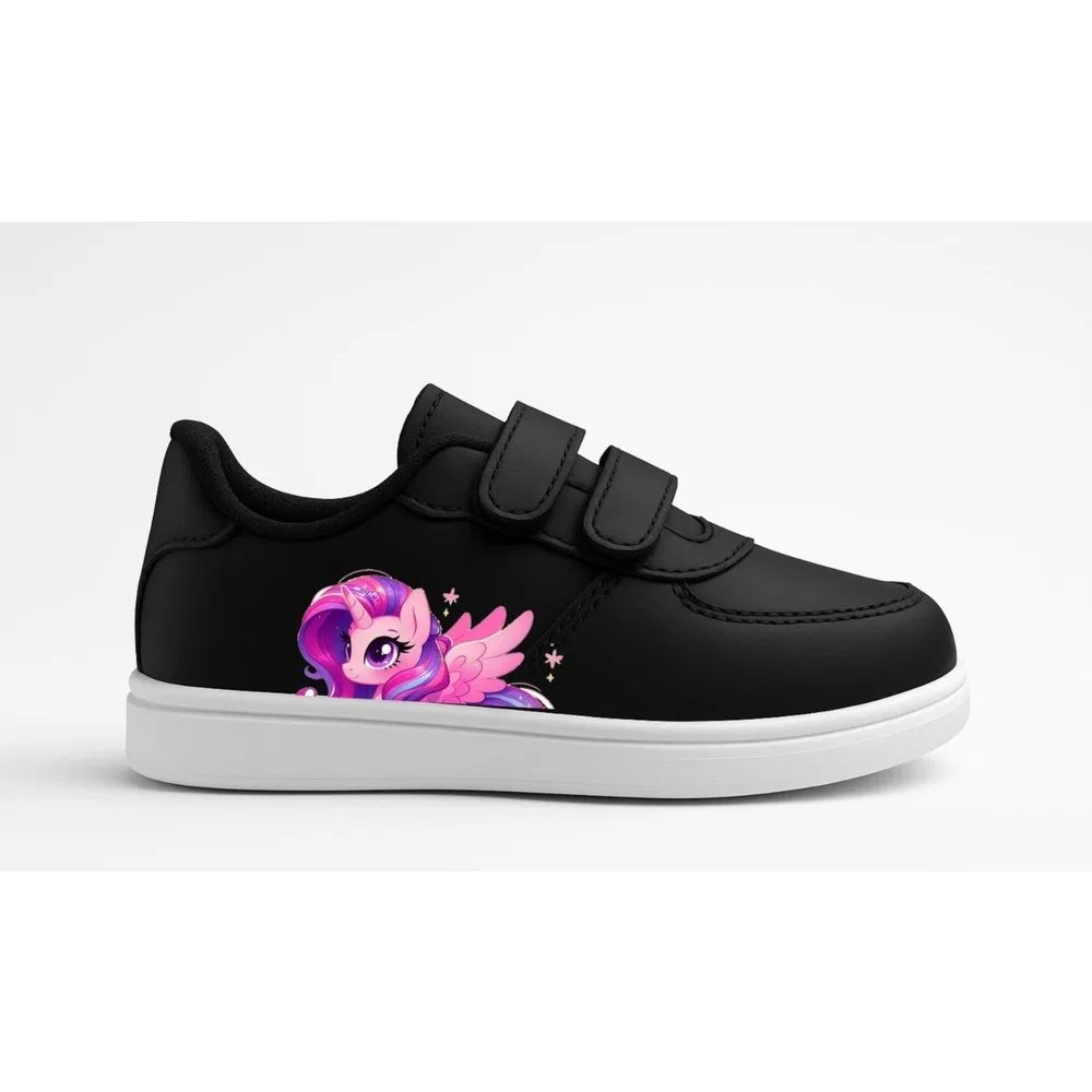 Детские кроссовки для девочек с принтом Old Skool Lias Design, Purple Black