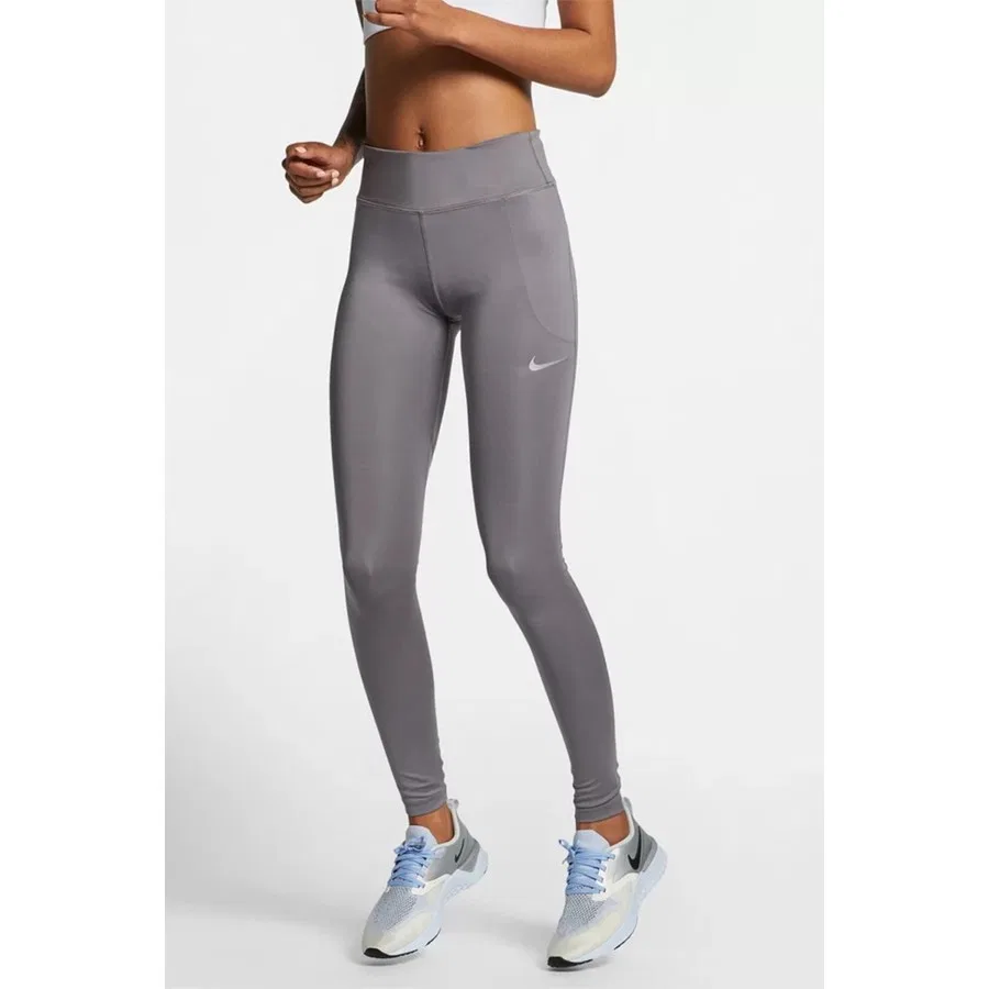 Леггинсы спортивные с принтом Nike Fast Mid-Rise Running Leggings, Серый