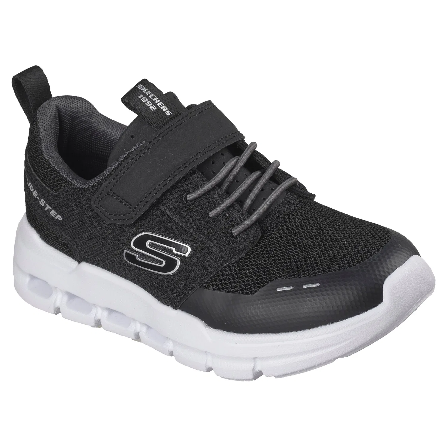 Детские кроссовки легкие Skechers Glide-Step Flow, Black — фото 4