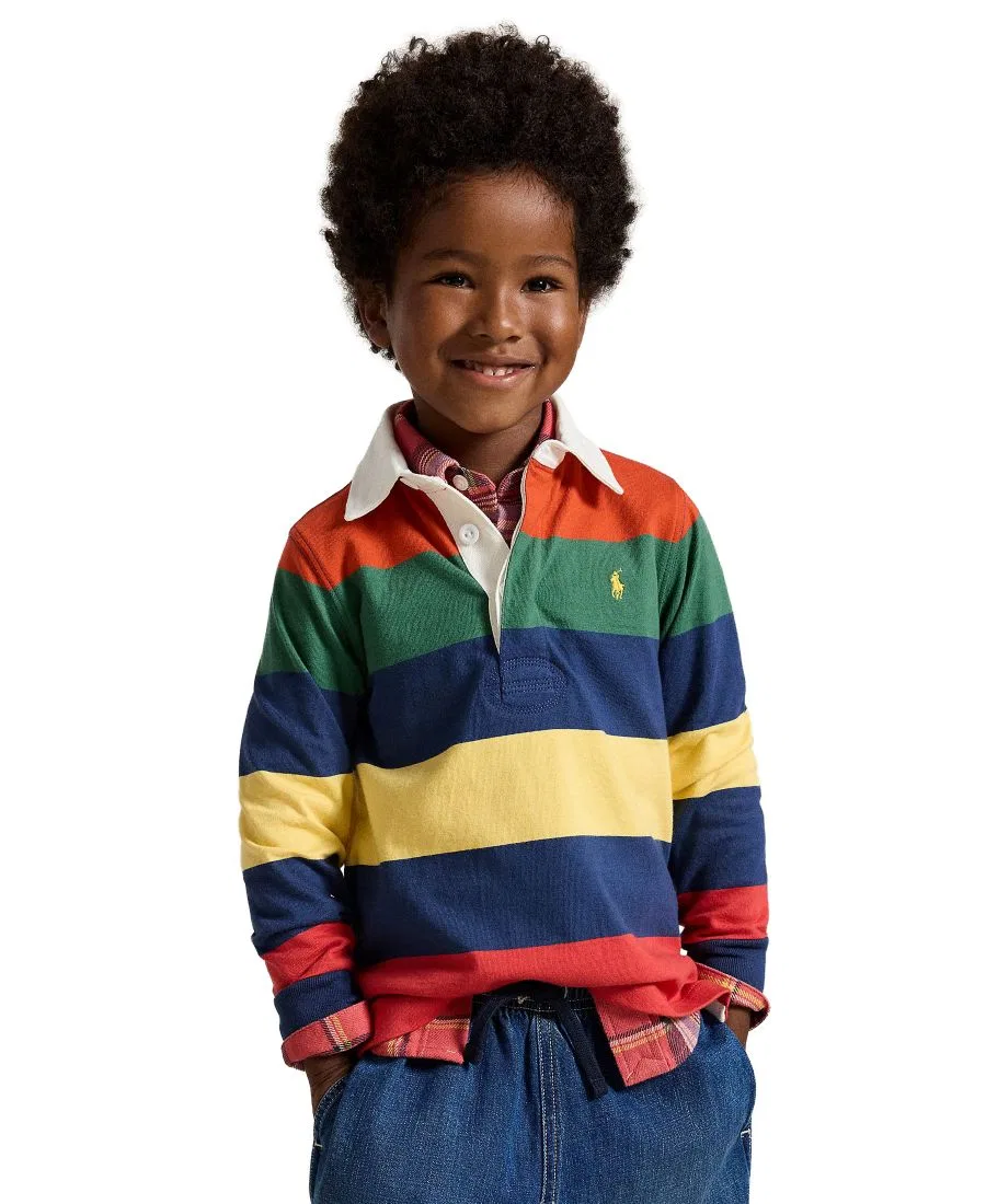 Поло-рубашка с полоской Ralph Lauren, Post Red Multi
