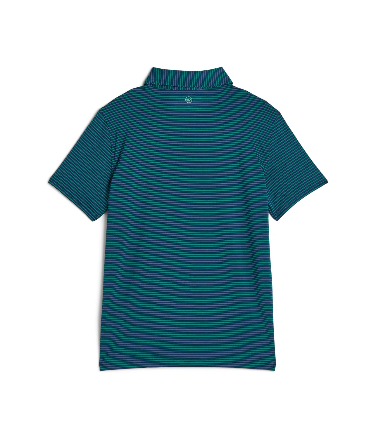 Поло Bradley Stripe Sankaty Polo (для больших детей) Vineyard Vines Kids, Offshore Green — фото 2