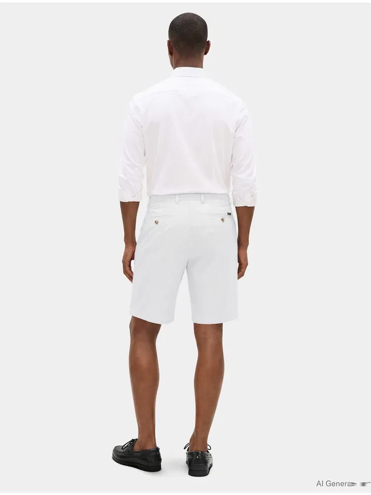 Шорты Relaxed Fit Seersucker TOMMY HILFIGER, Navy — фото 2