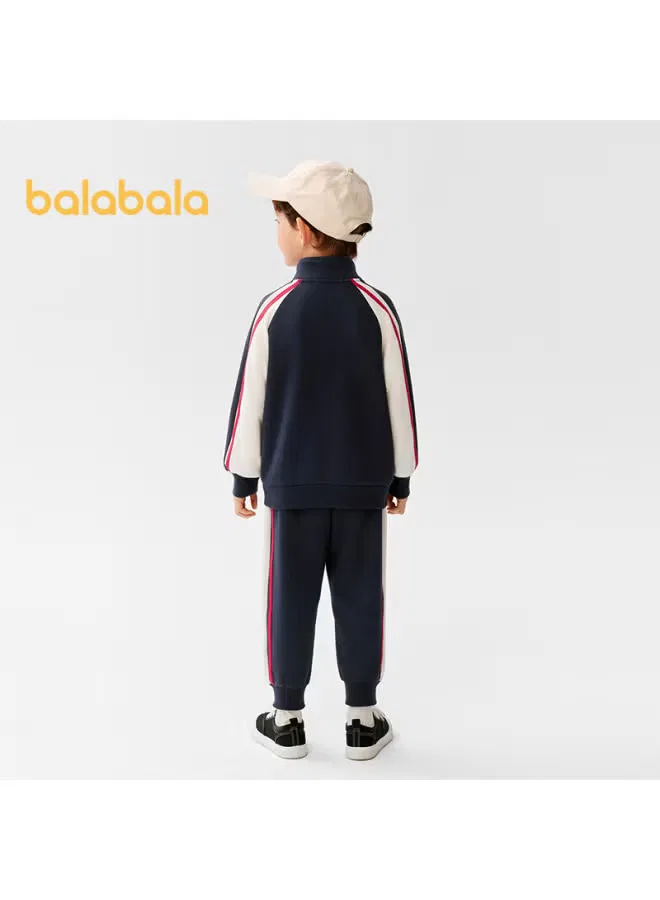 Комплект с длинным рукавом с цветными блоками 208125104203 Balabala, синий — фото 4