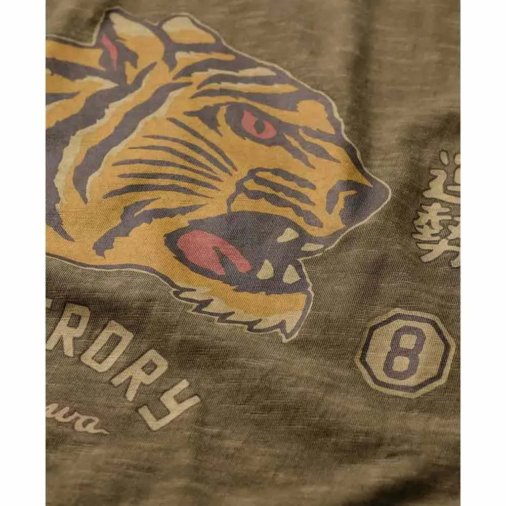 Футболка свободного кроя Superdry Campaign Souvenir Loose Fit, зеленый — фото 2
