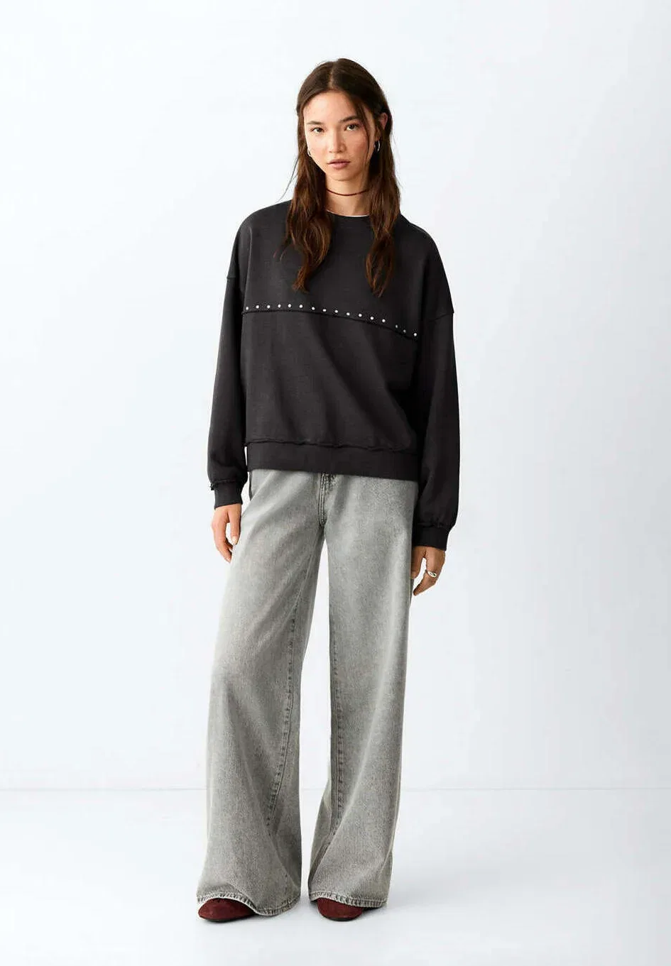 Подростковая толстовка Mango Kids, Anthracite