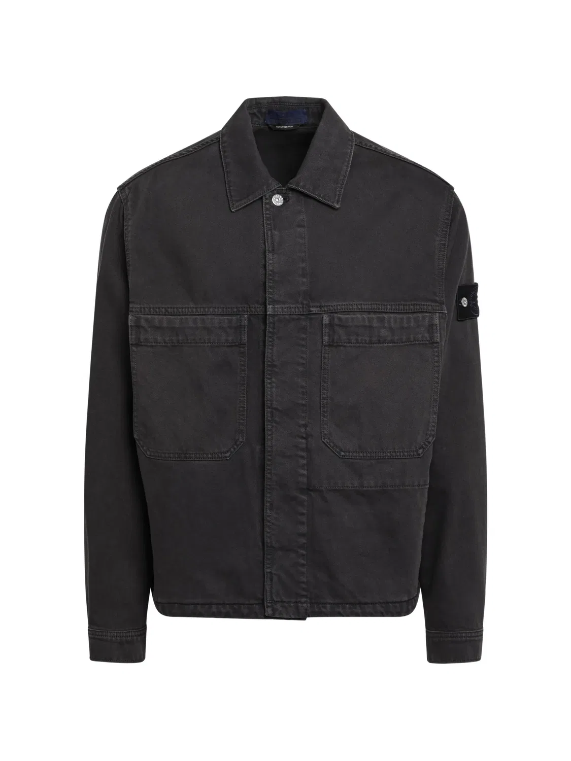 Рубашечная куртка коричневого цвета Stone Island, коричневый