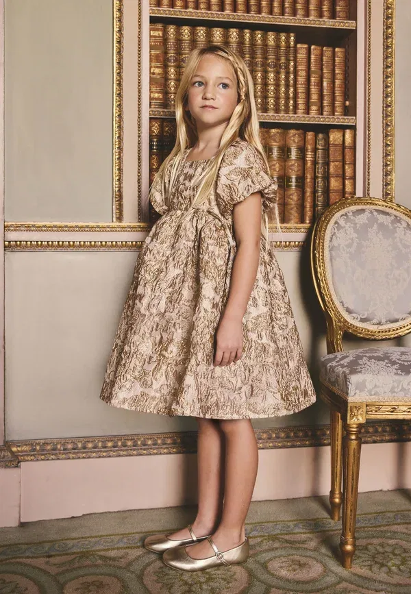Платье металлизированное Occasion Next gold-coloured, золотистый