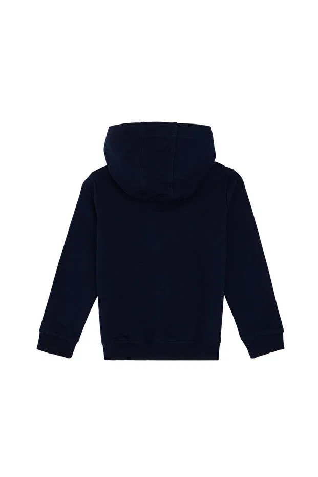 Детское для мальчиков свитшот с капюшоном Basics U.S. Polo Assn., Navy Blue — фото 2