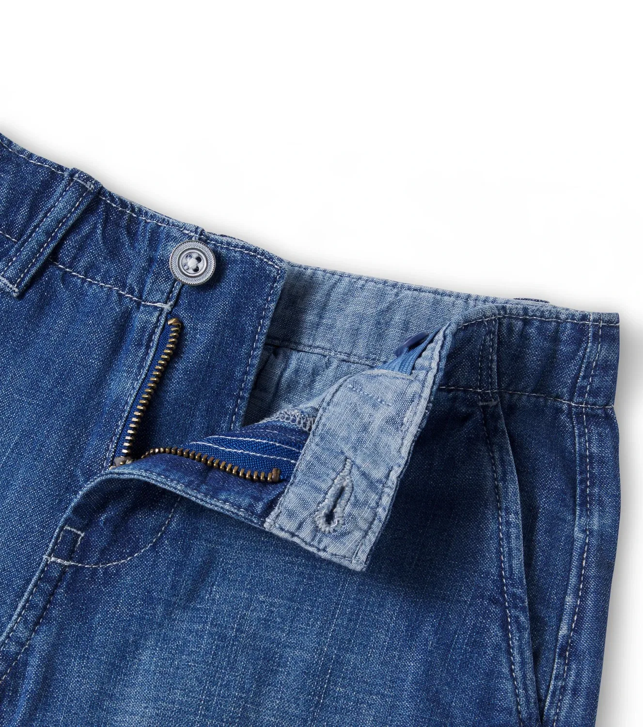 Шорты джинсовые Polo Ralph Lauren Kids, синий — фото 4