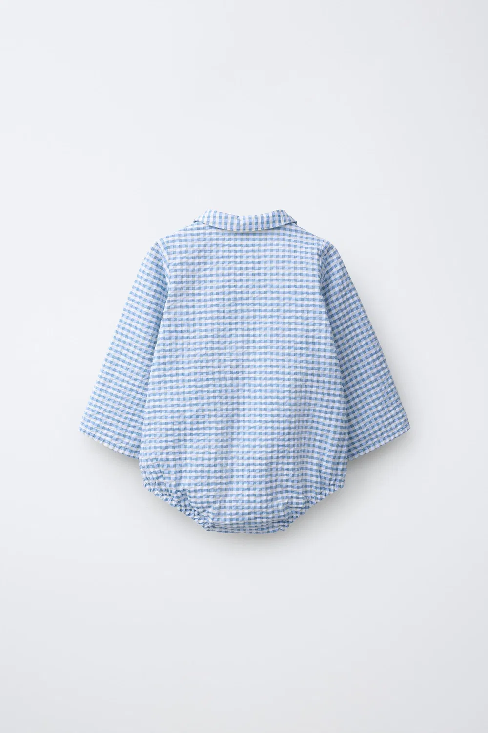 Боди с принтом в клетку ZARA, Blue — фото 2