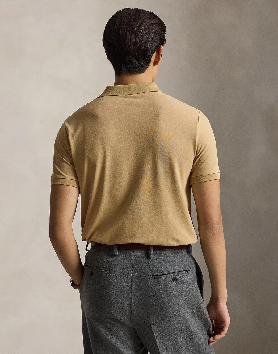 Футболка Polo Ralph Lauren светло-коричневого цвета — фото 4