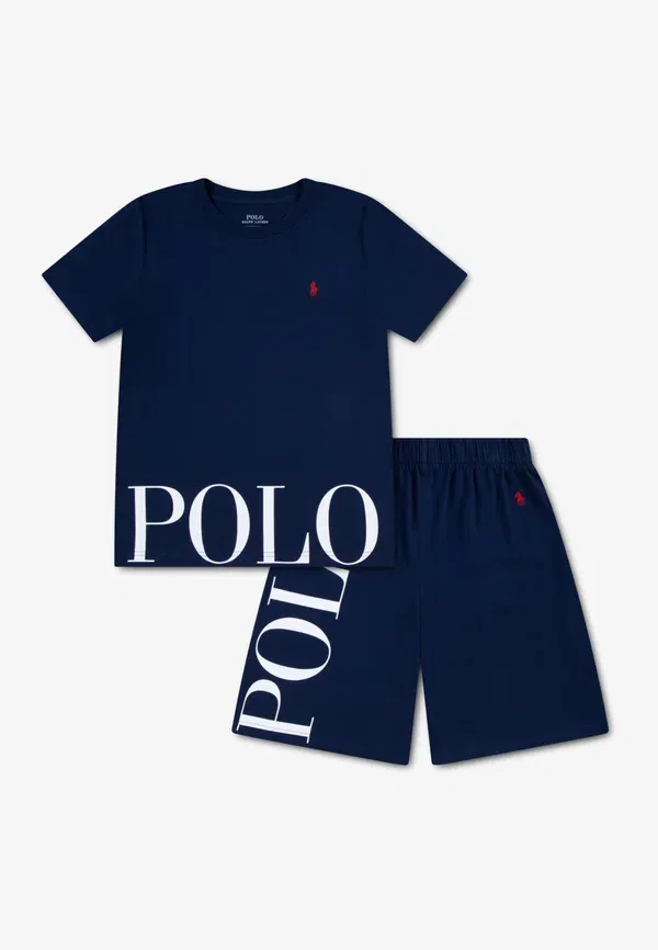 Комплект пижама с принтом Tee - pyjama set Polo Ralph Lauren, Newport темно-синий
