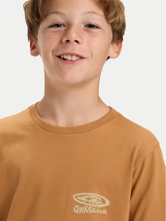 Футболка regular fit Hw Snaky Ways Quiksilver, коричневый — фото 4