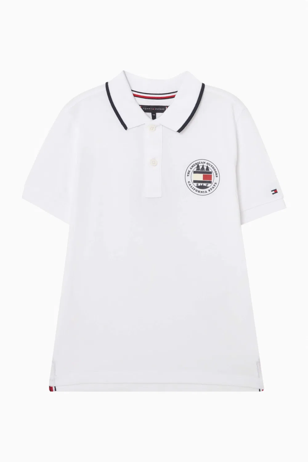 Поло с принтом Tommy Hilfiger, белый