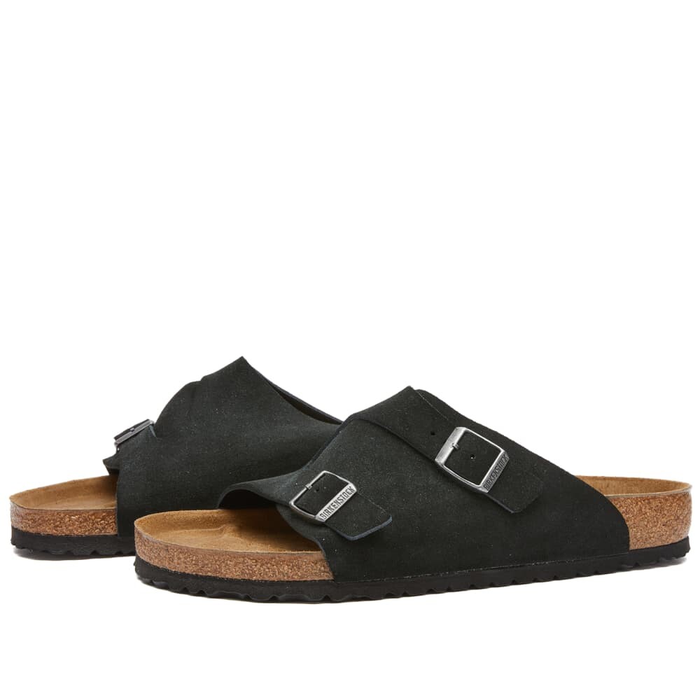 Сандалии Birkenstock Zurich Suede Leather, черный