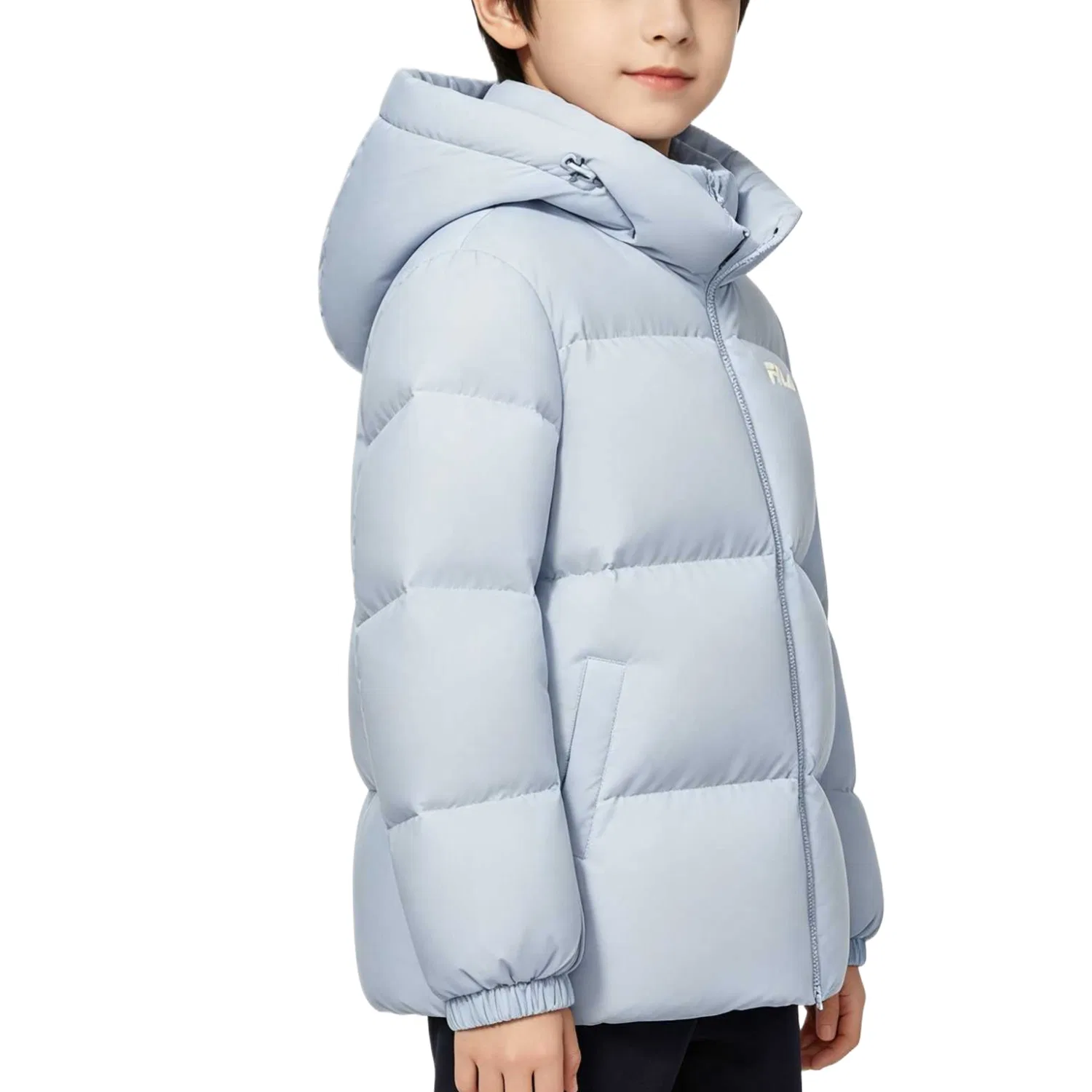 Детская куртка-пуховик с капюшоном FILA KIDS, Snow Blue — фото 3