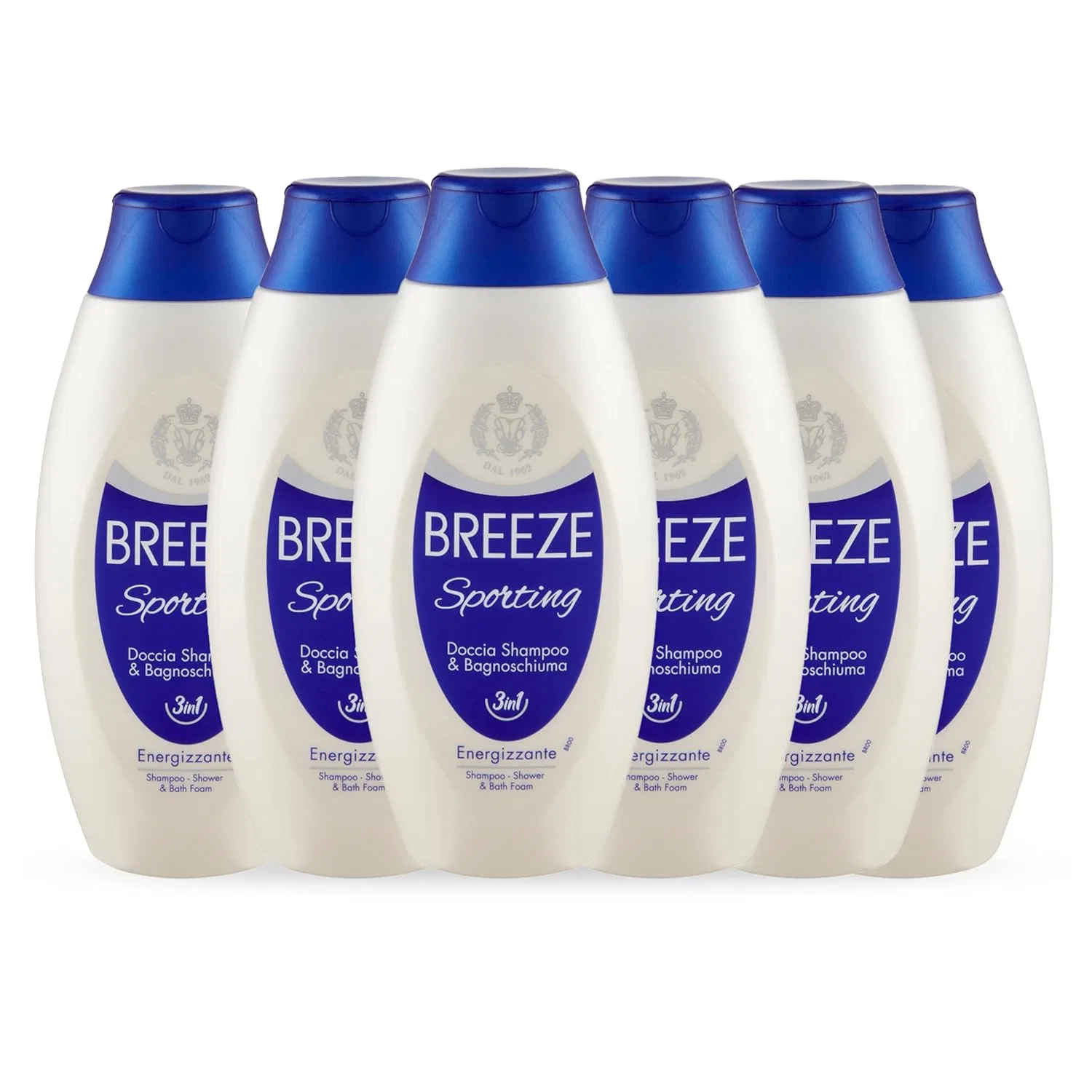Гель для душа и шампунь 3-в-1 Breeze, набор 6x400 мл, Спортинг