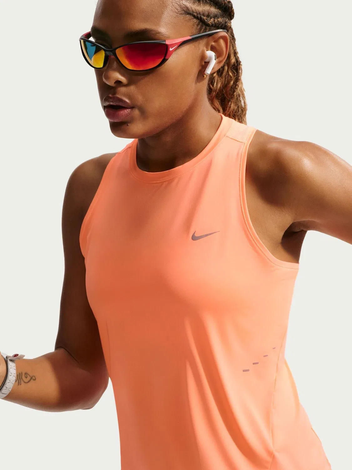 Топ для бега Nike Swift Dri-FIT, Orange Pulse