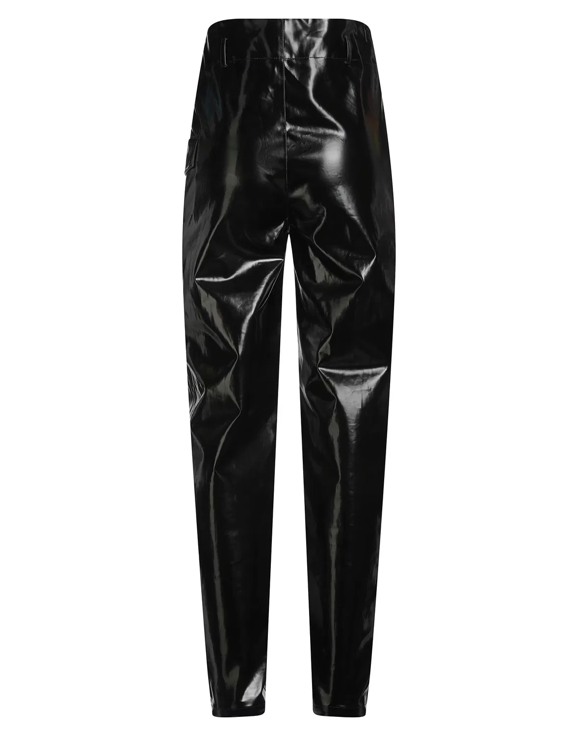 Женские зауженные брюки из плотной ткани Saint Laurent, черный — фото 2