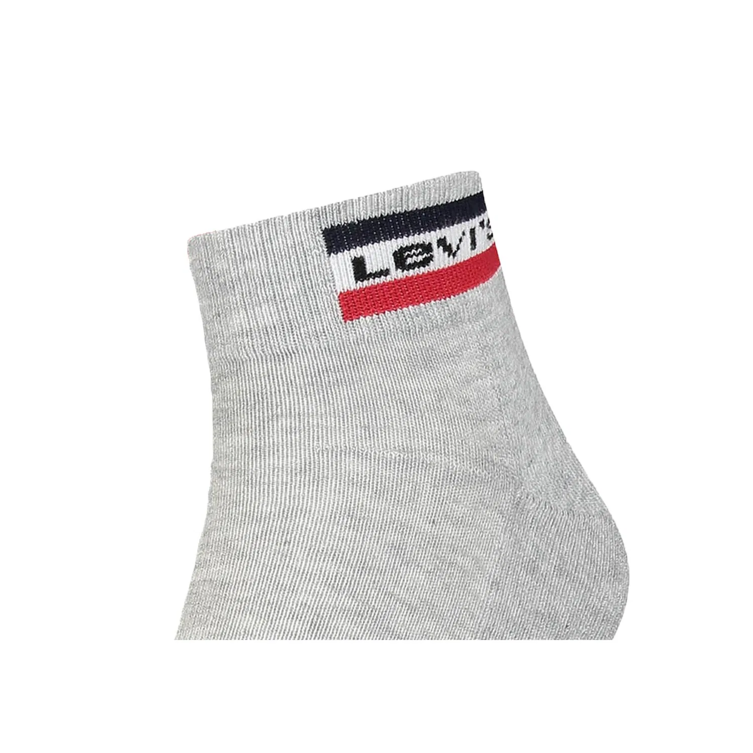 Мужские короткие носки с логотипом Levi's, Gray — фото 3