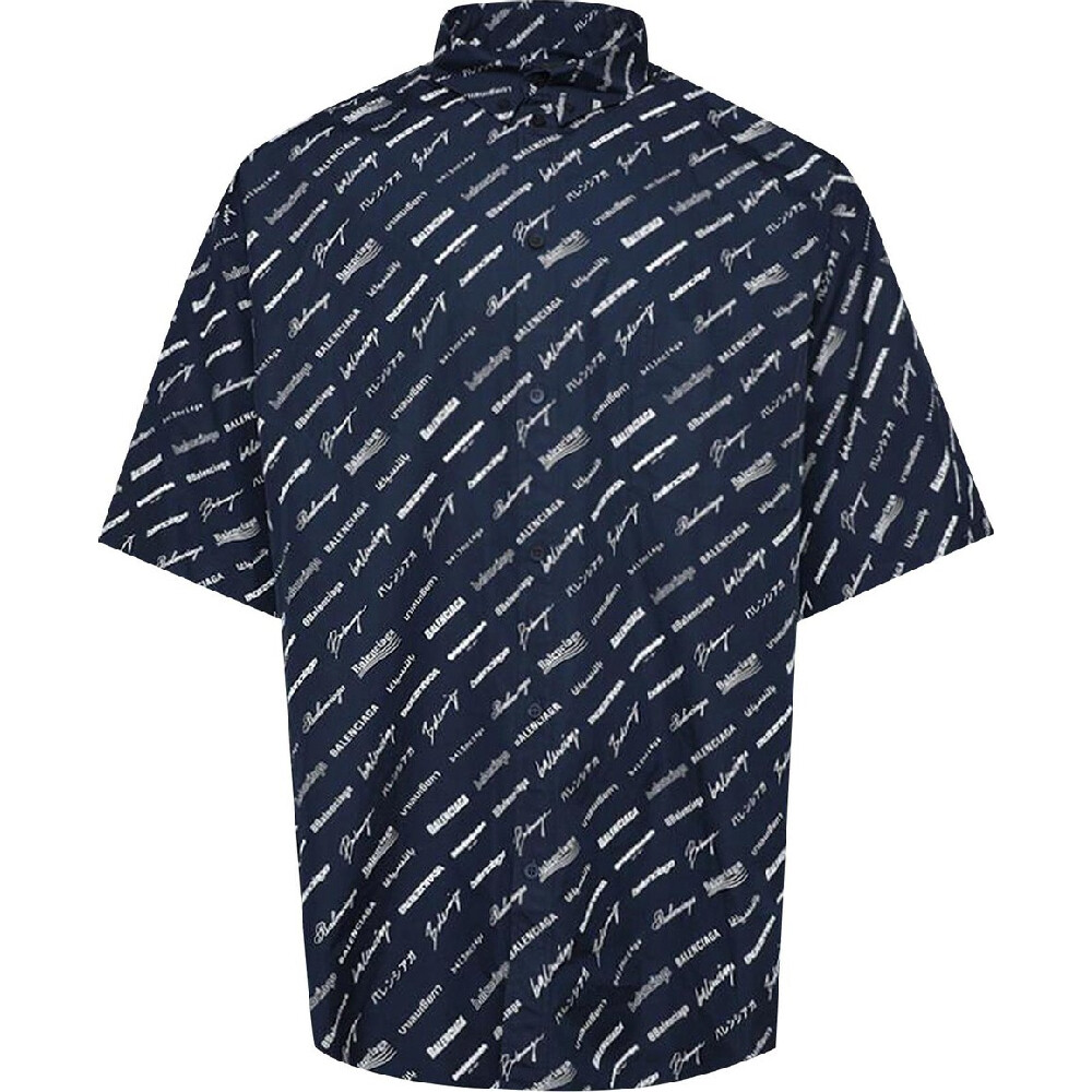 

Рубашка Balenciaga, темно-синий/белый