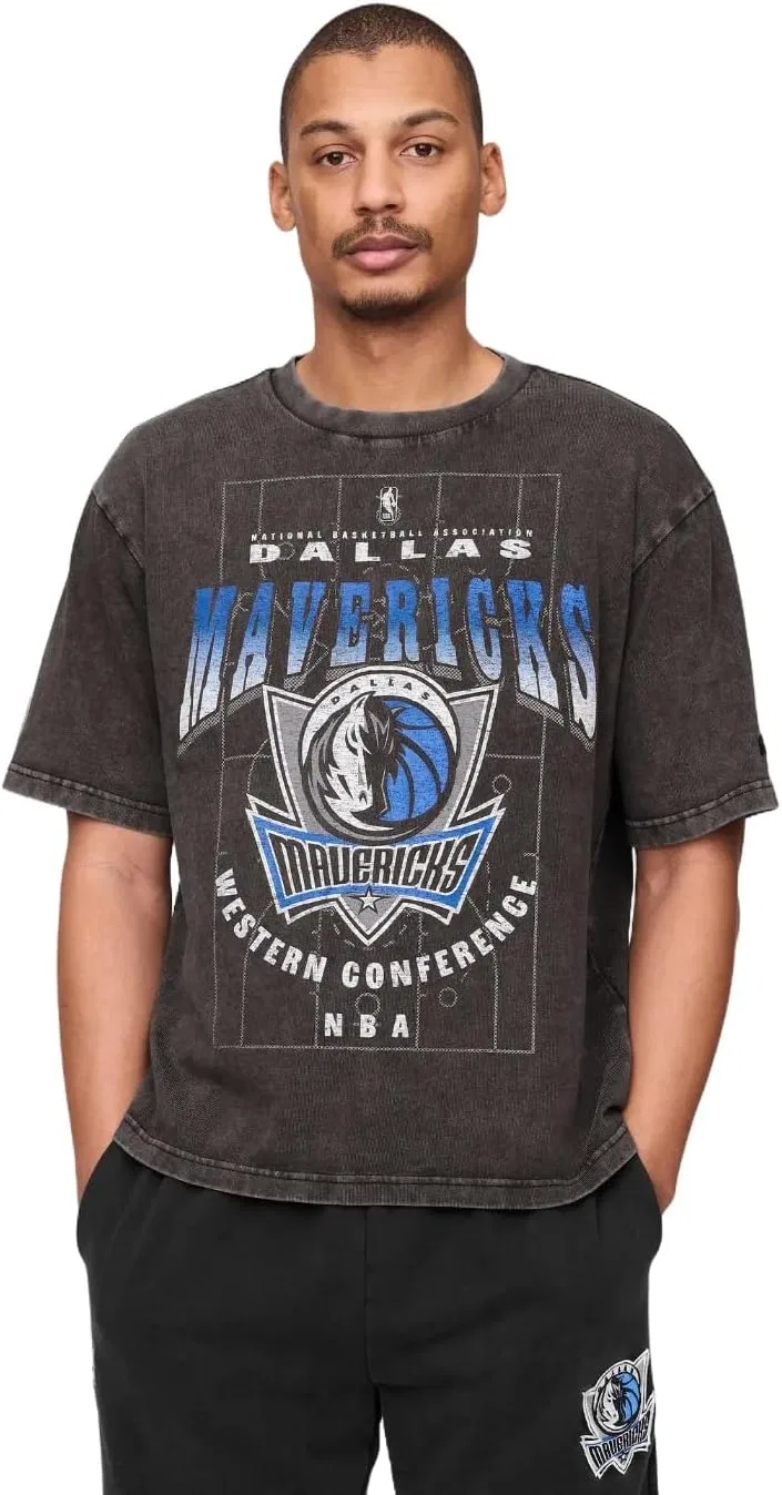 Мужская футболка оверсайз с принтом Gap, Mavs Black