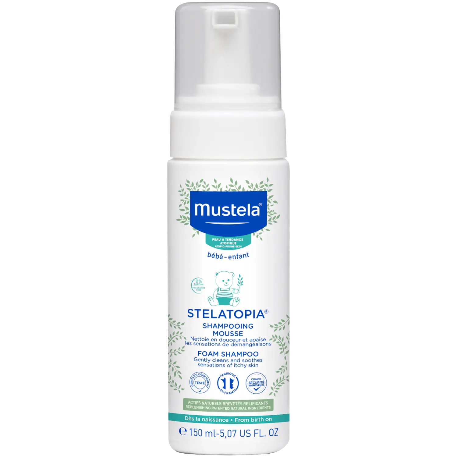 

Mustela Stelatopia пенный шампунь для детей, 150 мл