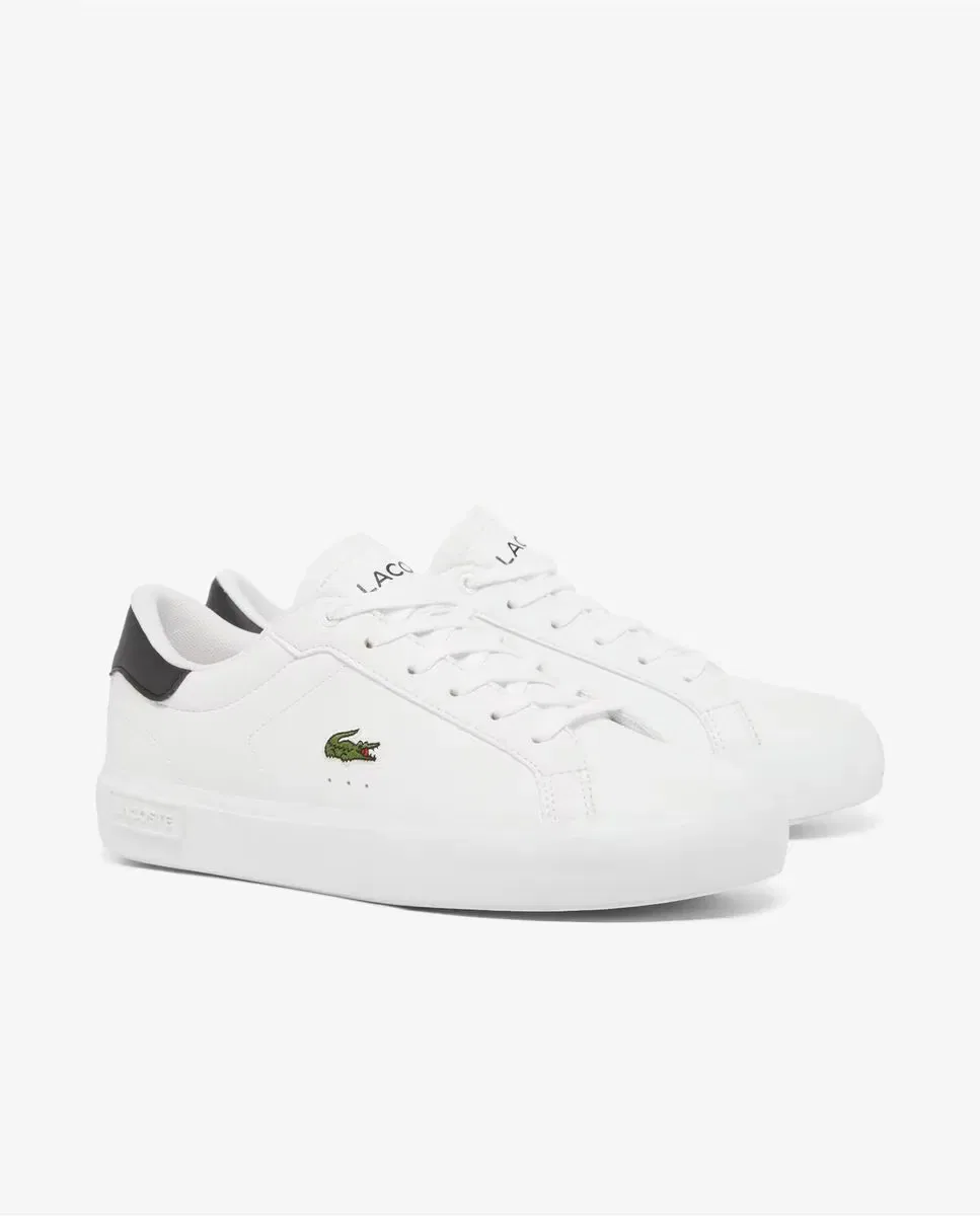 Детские кроссовки с вулканизированной подошвой Powercourt Lacoste, Blanco — фото 3