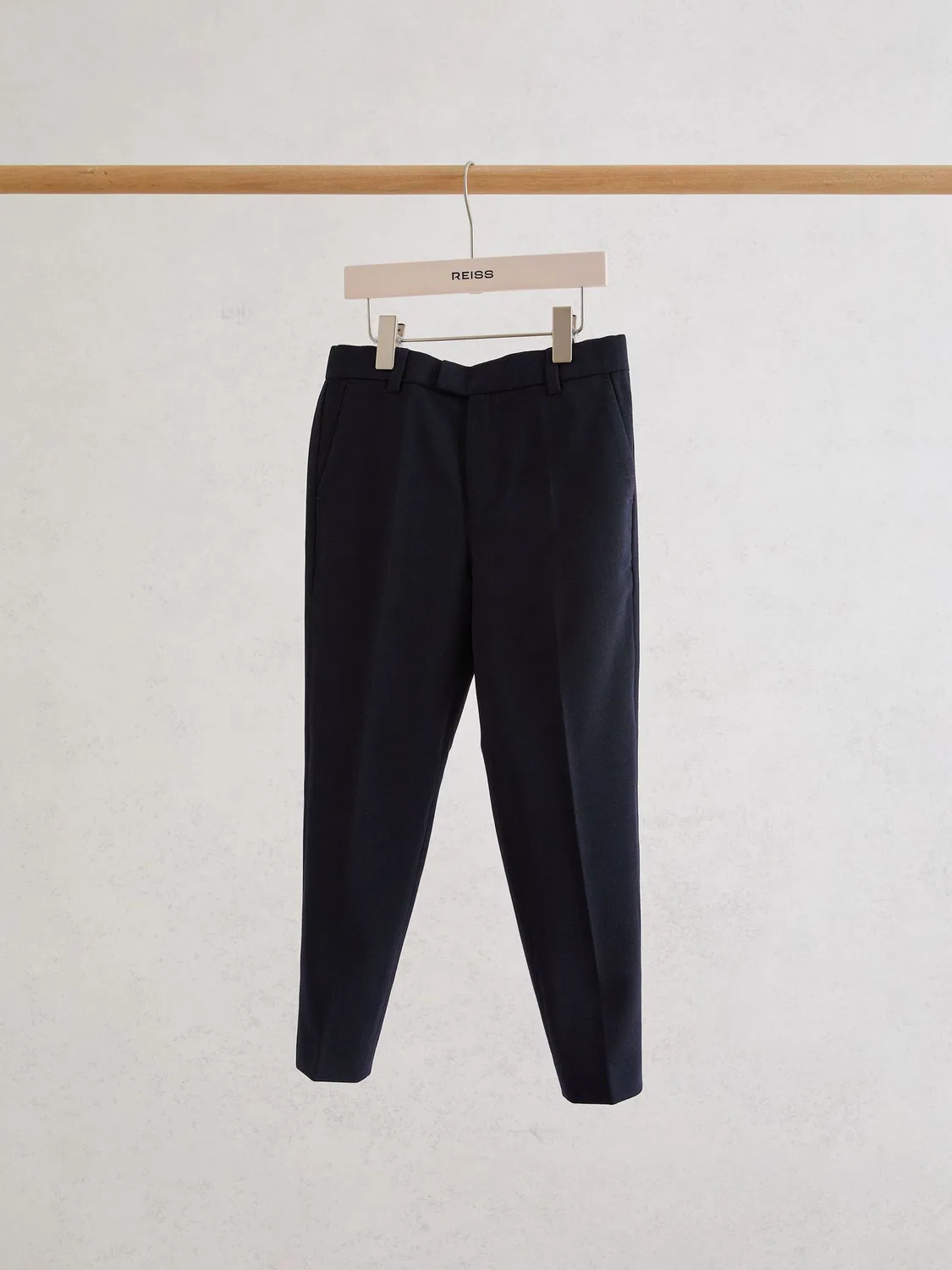 Брюки классические slim fit Belmont Reiss, темно-синий