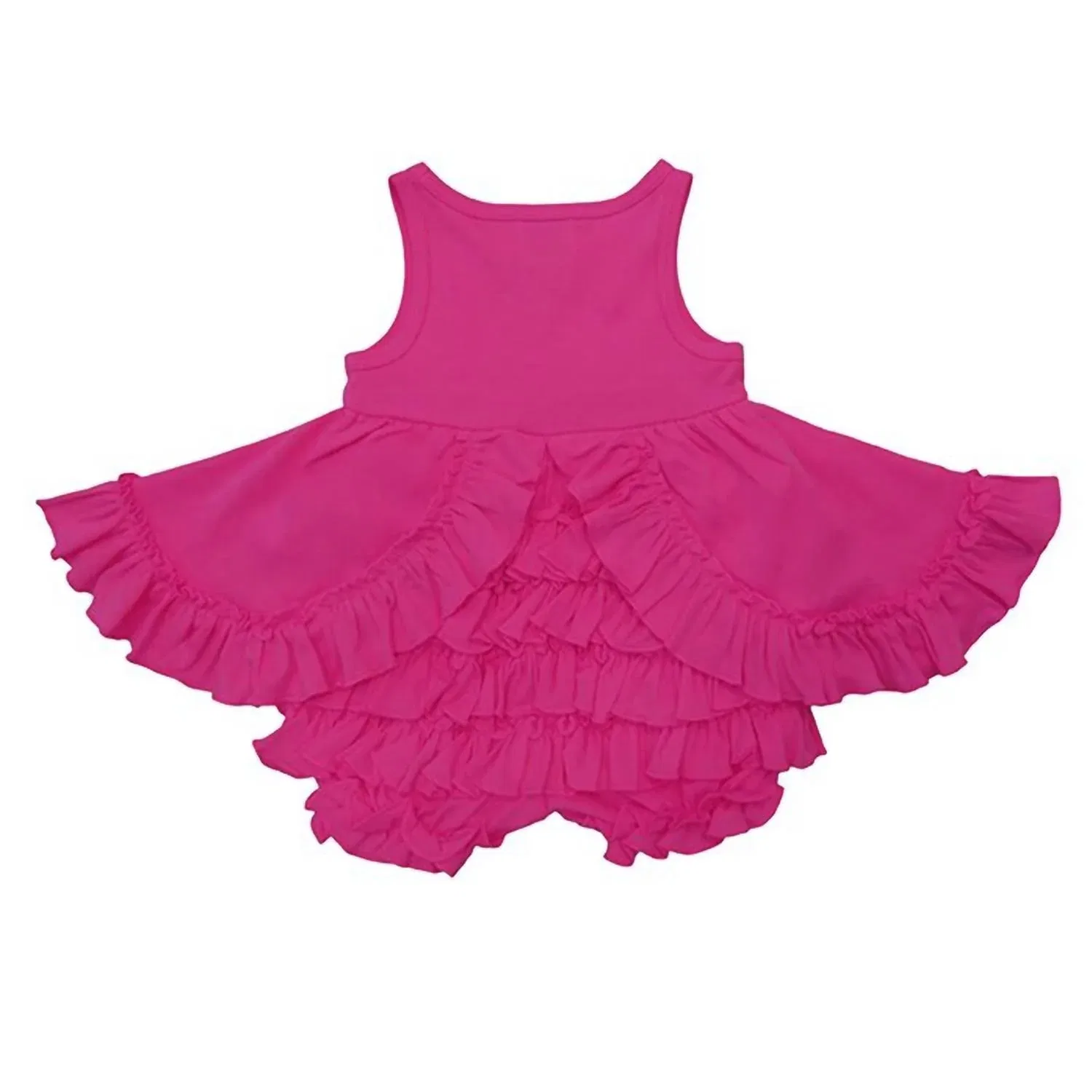 Детское платье-боди для девочек с оборками Calla Lemon Loves Layette, Hot Pink — фото 2