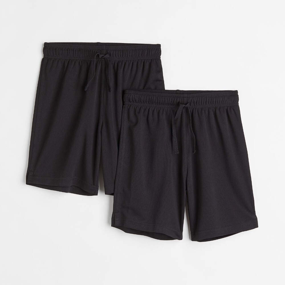 

Комплект шорт H&M DryMove Sports, 2 предмета, черный