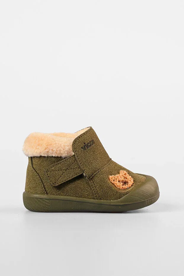 Детские ботинки для девочек на плоском ходу Vicco, Khaki