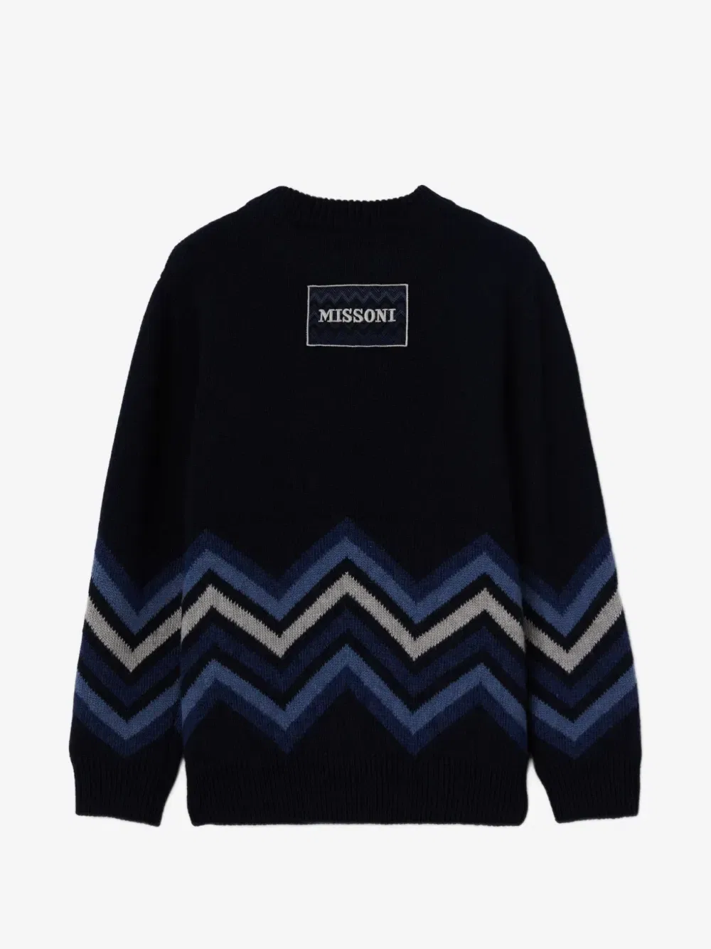 Джемпер с зигзагообразным узором Missoni Kids, синий — фото 2