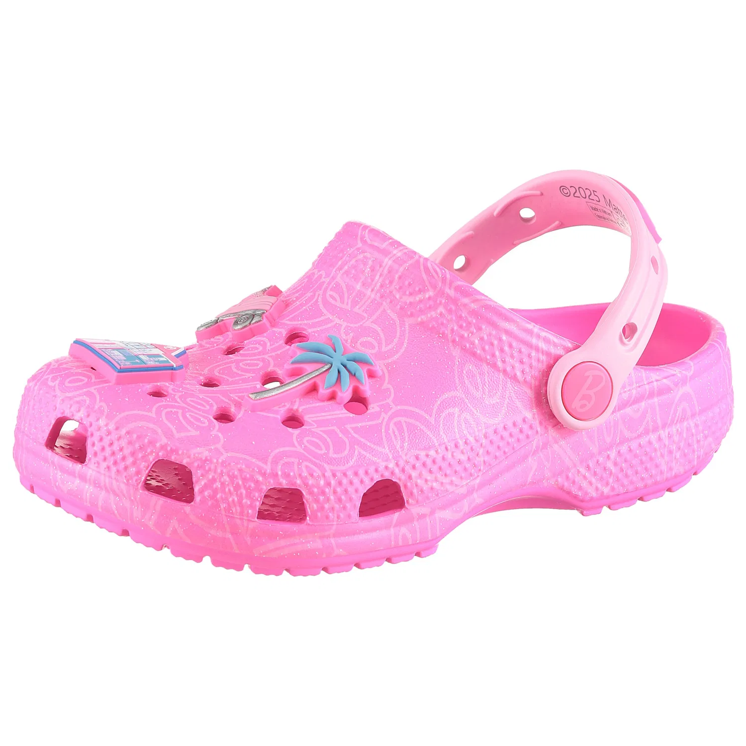 Детские сабо с принтом Barbie Crocs, Pink