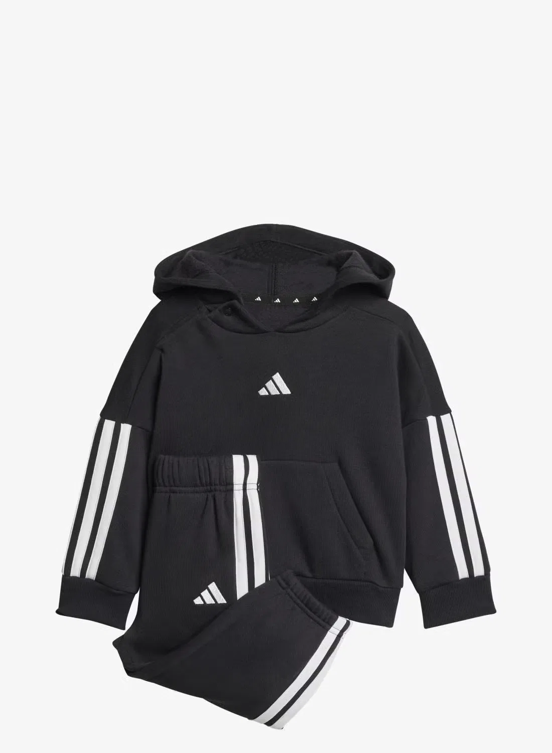 Комплект детский из флиса с длинными штанами Essentials Adidas, черный — фото 2