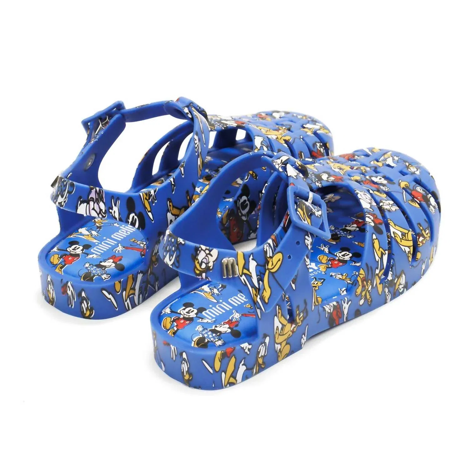 Детские сандалии с принтом Mickey And Friends Possession Mini Melissa, синий — фото 3
