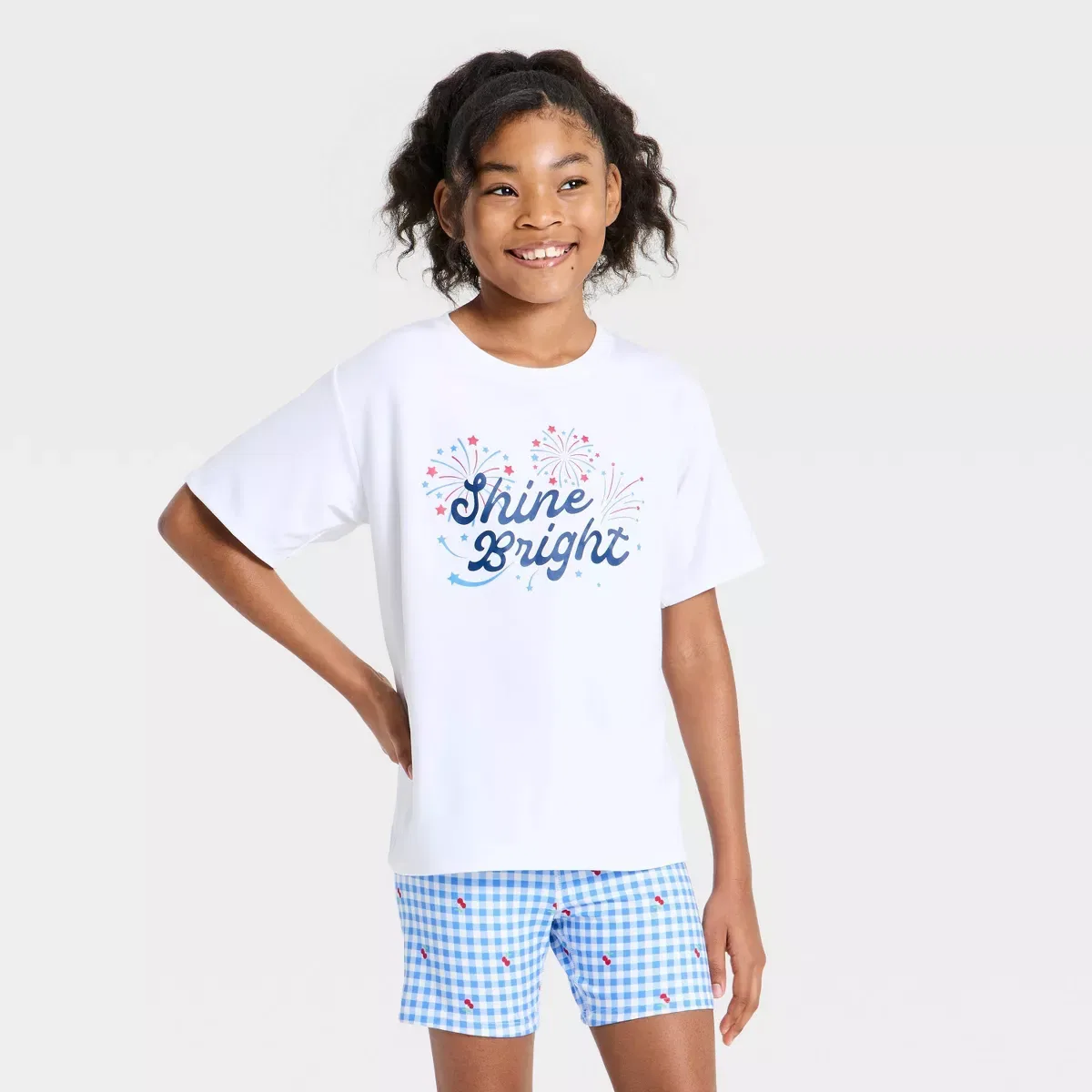Детская футболка с принтом Fourth of July Graphic Active T-Shirt KIDS PERFORMANCE, White