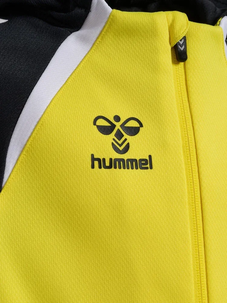 Тренировочная куртка детская с капюшоном на молнии Lead 2.0 Zip Hoodie Hummel, желтый — фото 3