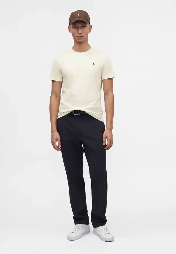 Футболка из хлопка Short sleeve Polo Ralph Lauren, Pale Cream, кремовый — фото 2