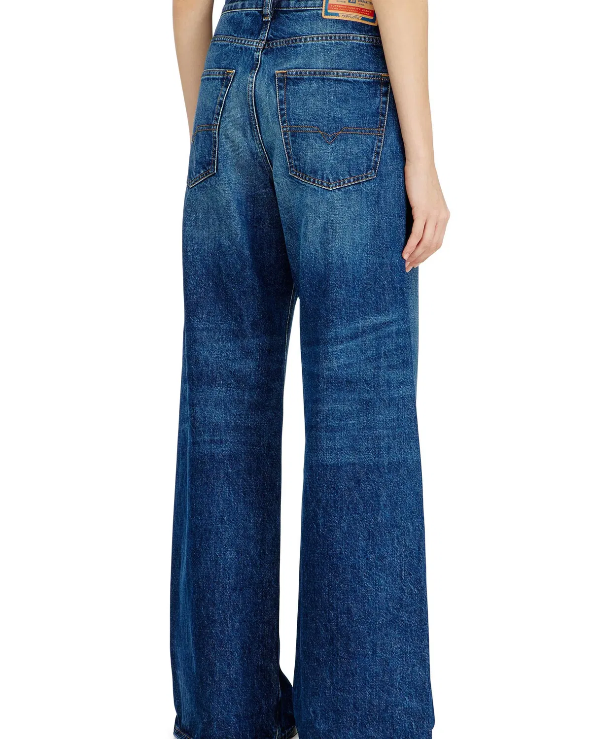 Женские джинсы-клеш средней посадки Diesel, Azul Denim — фото 2