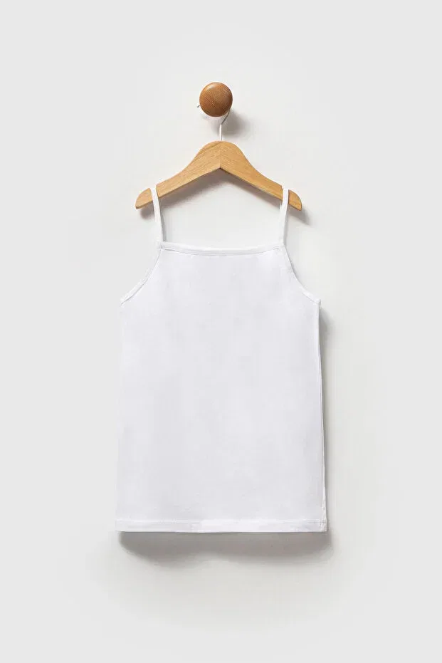 Детское для девочек топ на тонких бретелях U.S. Polo Assn., White