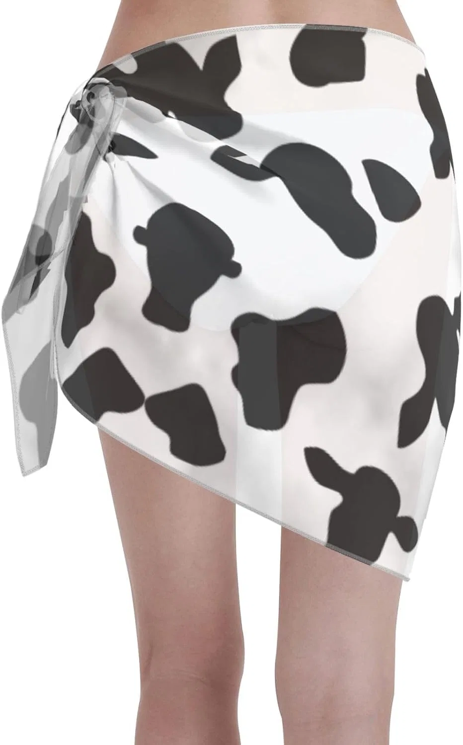 Женская пляжная накидка с волнистыми краями, Cow 10 — фото 2