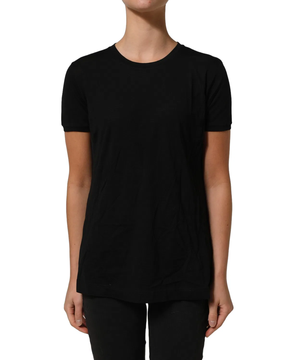 Мужская футболка с коротким рукавом Crew Neck Short Sleeves T-shirt Dolce & Gabbana, Black — фото 2