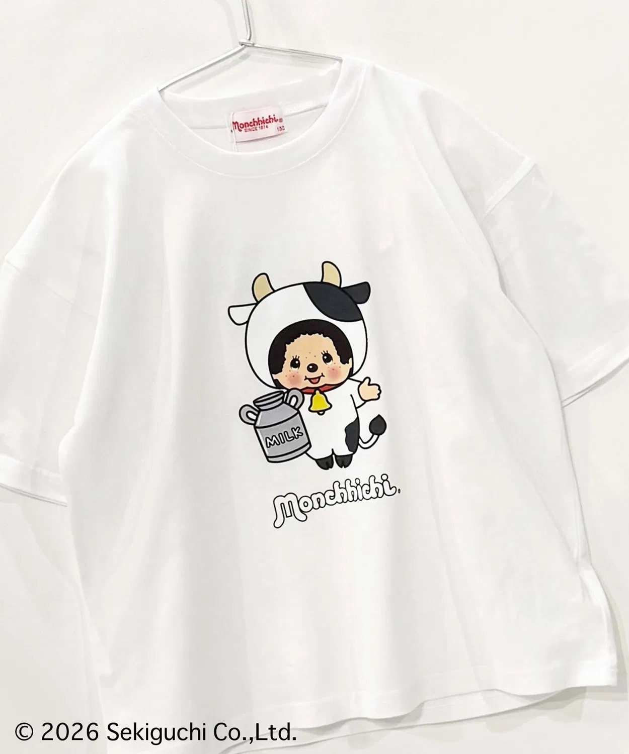 Детская футболка с длинным рукавомMonchhichi BIG T Universal Style Wear, White — фото 2