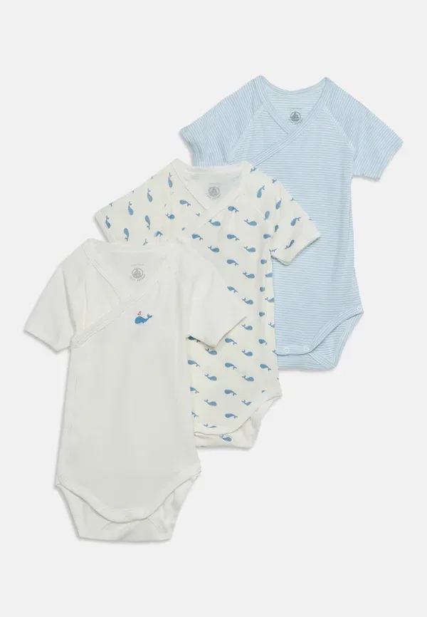 Комплект из 3 предметов, хлопок, glaustinuke Petit Bateau, Blue/White, белый